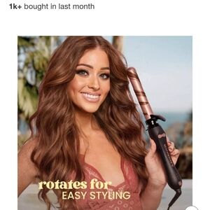 Beachwaver B1 Curling Iron - Black and Rose Gold New In Box